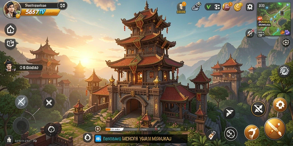 Tangkapan layar menampilkan momen seru dalam game Tower Defense 567TV.