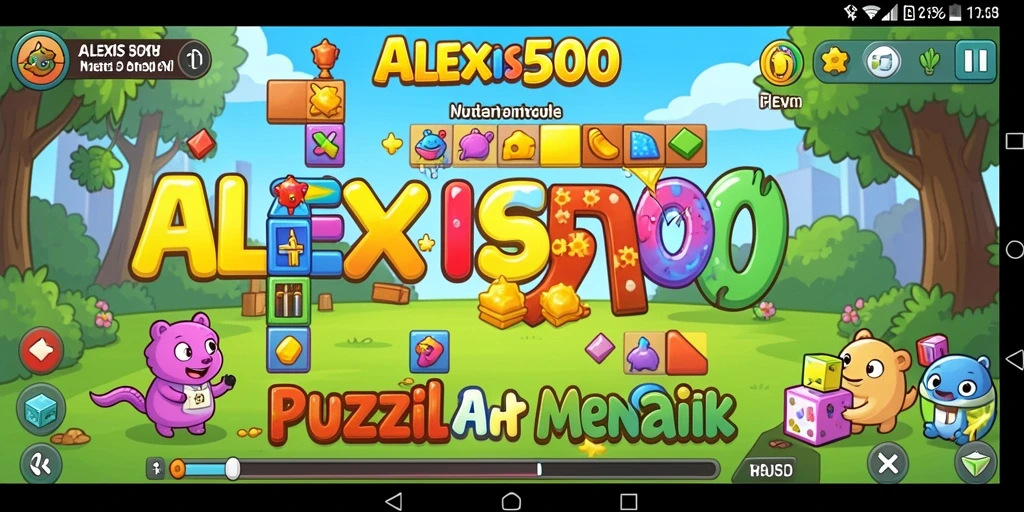 Tampilan gameplay ALEXIS500 yang menantang dan menarik.