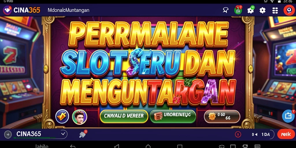 Tampilan gameplay menarik dari CINA365 yang penuh warna.