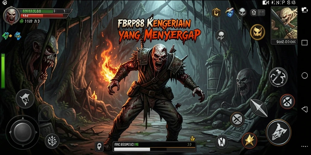 Screenshot gameplay menakutkan dari FBRP88 dengan suasana mencekam.