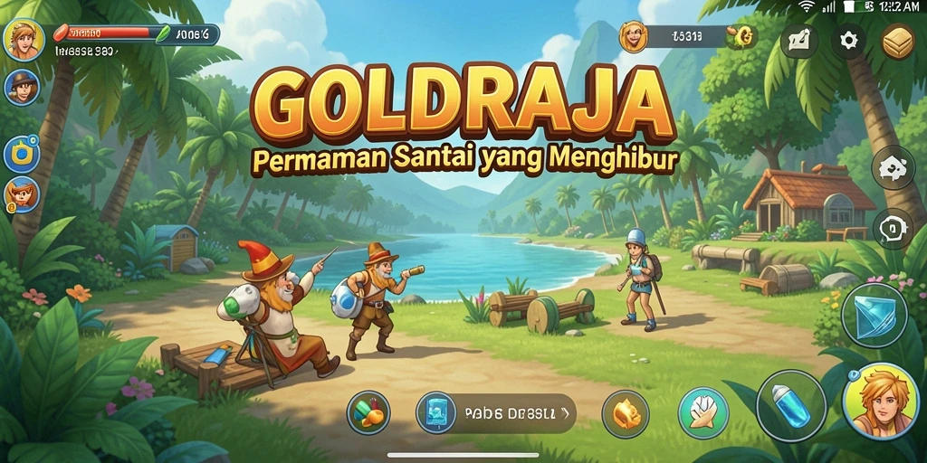 Gameplay menantang dan menyenangkan di GOLDRAJA.