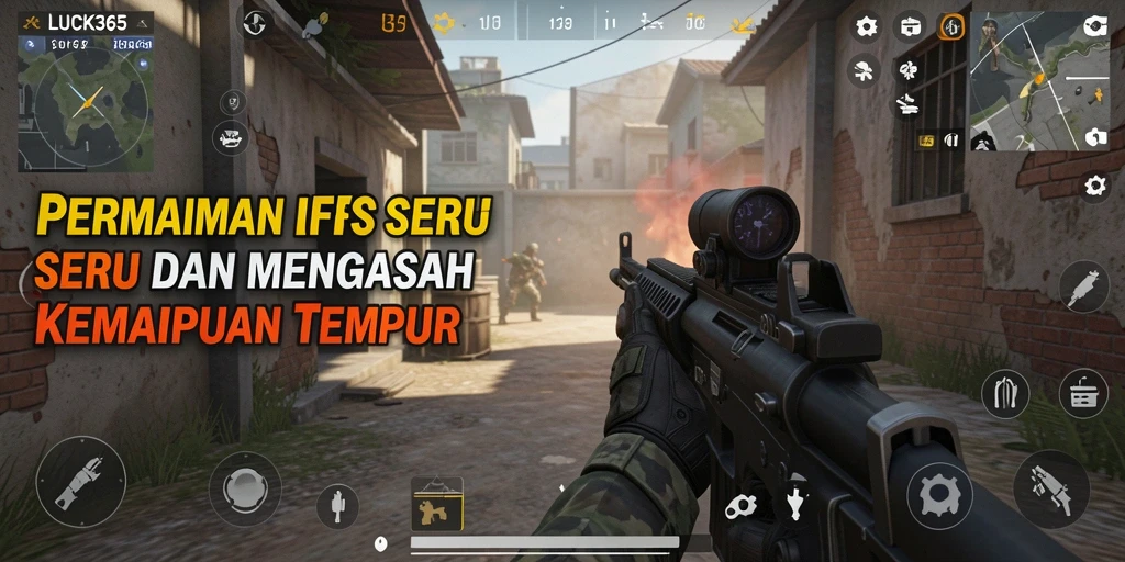 Screenshot dari gameplay seru LUCK365 menampilkan pertempuran intens.