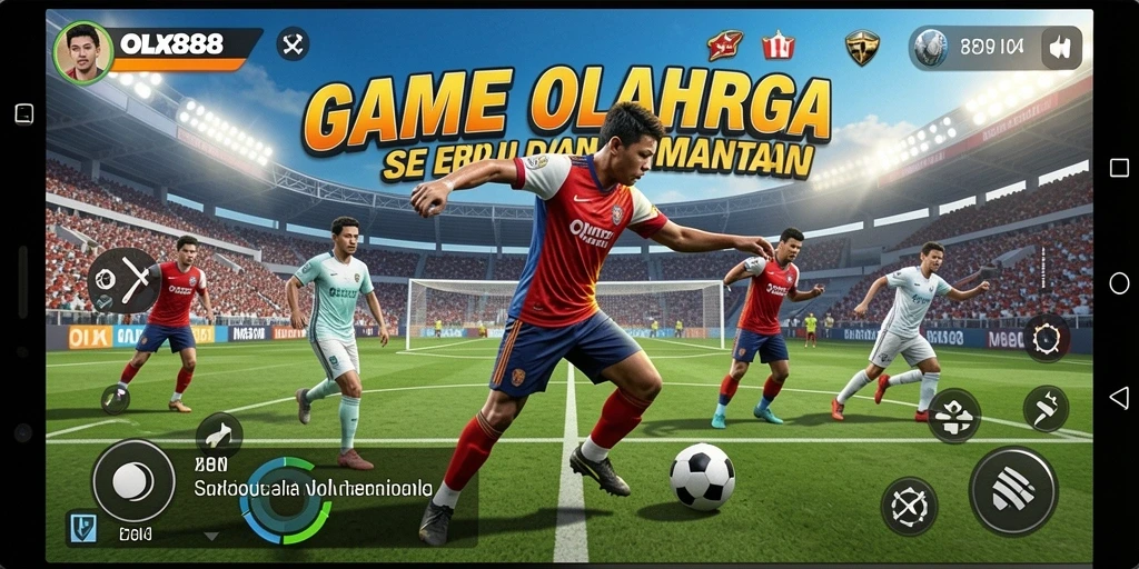 Tangkapan layar OLX888 menampilkan permainan olahraga yang mengasyikkan.