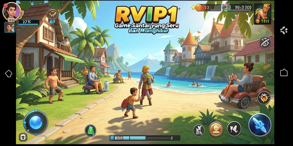 Screenshot utama RVIP1 menampilkan gameplay santai dan menghibur.