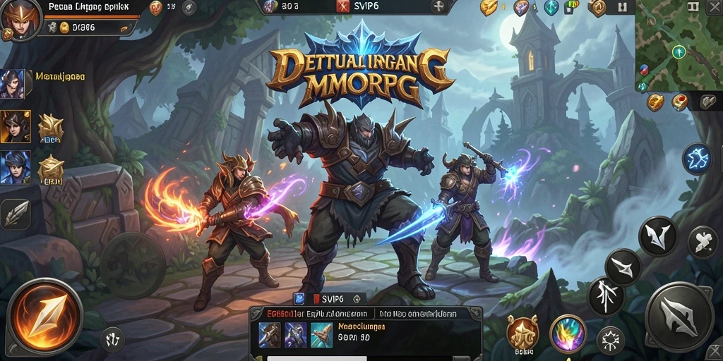 Screenshot gameplay SVIP6 menampilkan pertarungan epik antar pemain.