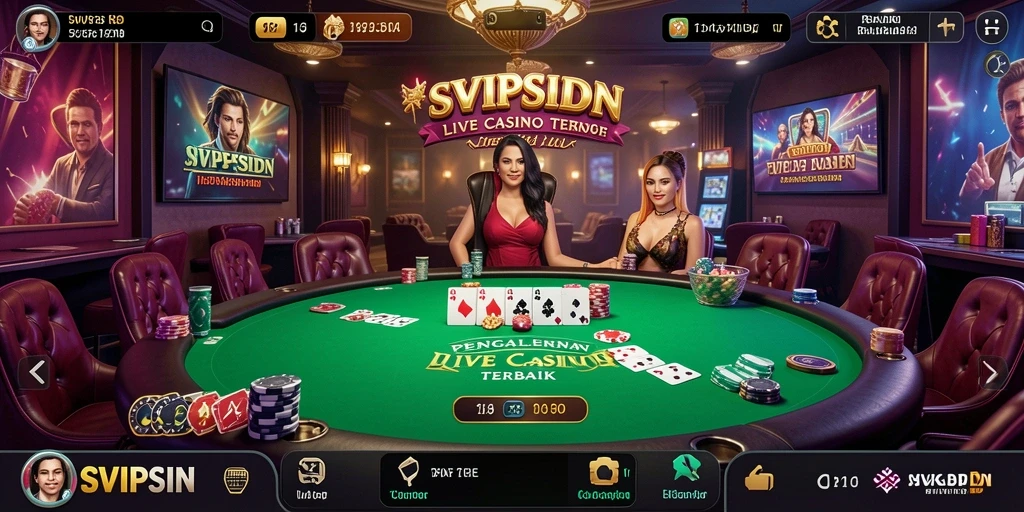 Gameplay Live Casino yang mendebarkan dengan dealer langsung.