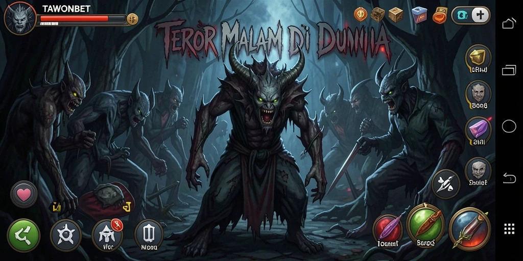 Gameplay seram dalam TAWONBET menampilkan momen-momen mendebarkan.