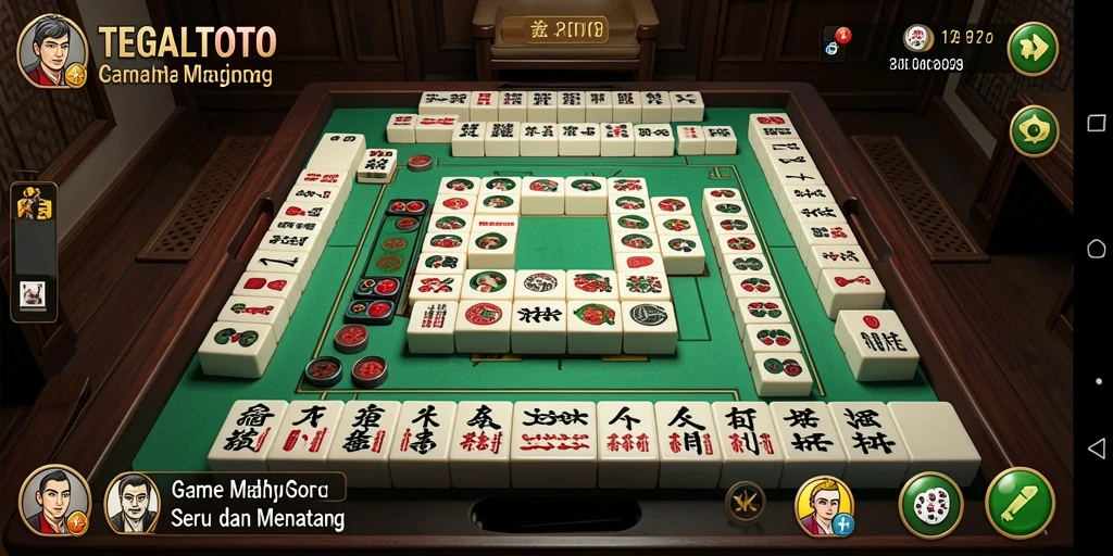 Tampilan gameplay seru dari TEGALTOTO yang menampilkan Mahjong.