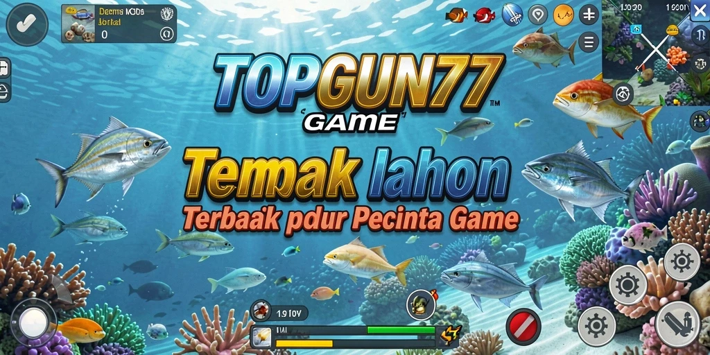 Screenshot gameplay Tembak Ikan di TOPGUN77 dengan aksi seru.