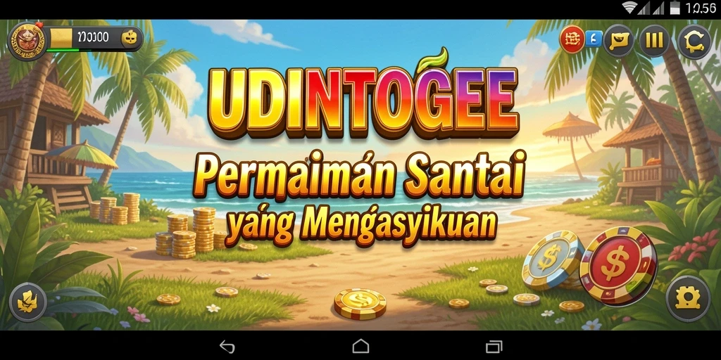 Screenshot UDINTOGEL menunjukkan gameplay yang menarik dan interaktif.