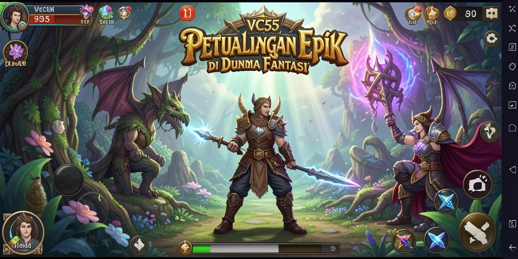 Tampilan gameplay VC55 yang penuh petualangan dan tantangan.